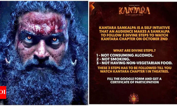 'Kantara: Chapter 1': Rishab Shetty debunks and FINALLY ADDRESSES the 'no non-veg, no alcohol' guidelines poster; says, 'When it comes to food...' | - The Times of India 'Kantara: Chapter 1': Rishab Shetty debunks and FINALLY ADDRESSES the 'no non-veg, no alcohol' guidelines poster; says, 'When it comes to food...' | - The Times of India