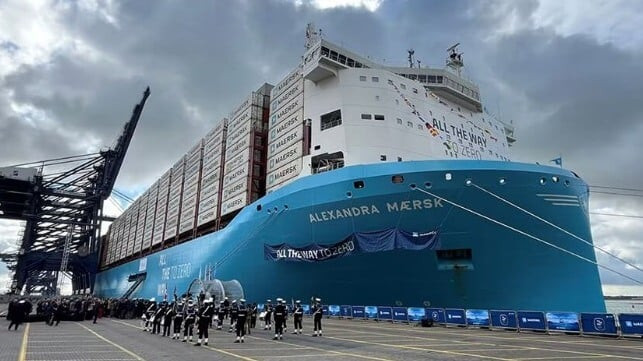 Alexandra Maersk Named as Maersk's Fifth Large Methanol Containership