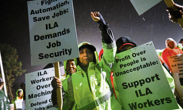 Dock strike that spurred panic buying of wrong products suspended until January Dock strike that spurred panic buying of wrong products suspended until January